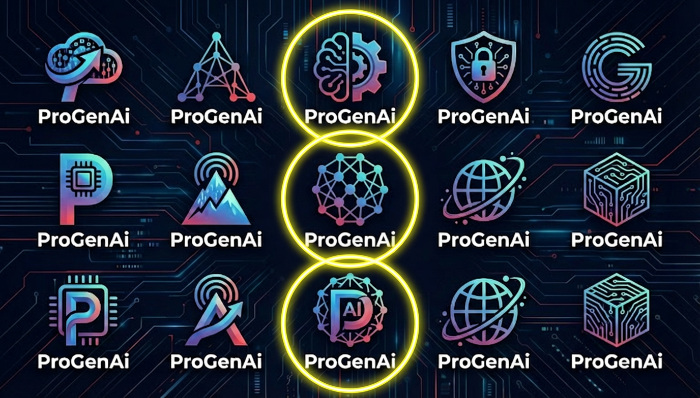 ProGenAI Logo Design Examples